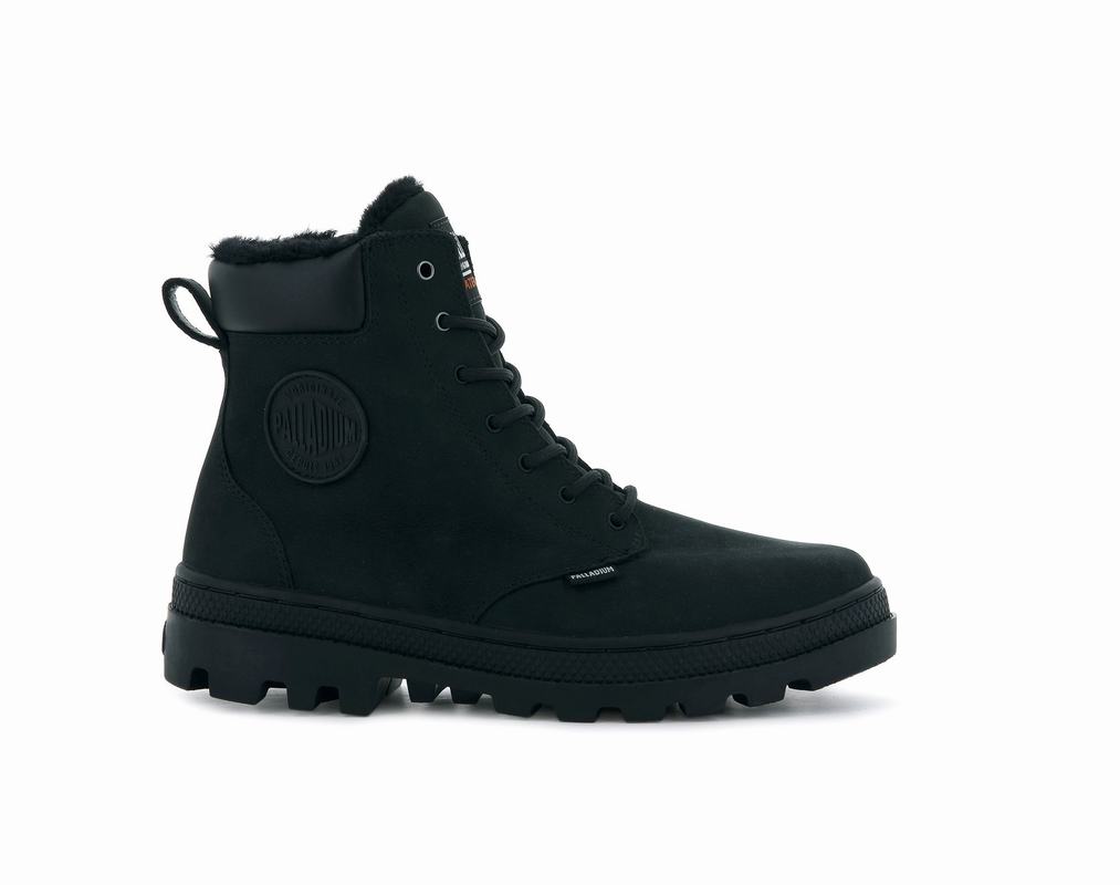 Botas Palladium Pallabosse Sc Wp+ S Mujer - Negras ||XHJW-50978||